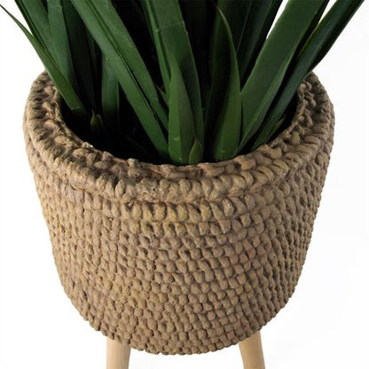 Elegant 53cm Seagrass - Style Large Fiberglass Planter - Perfect for Any Space! - plants - express.com