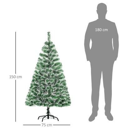 Elegant 5ft Artificial Christmas Tree with Metal Stand - Perfect Holiday Décor! - plants - express.com