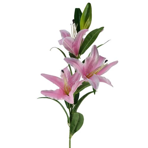 Elegant 6 - Pack Pink Lily Stems - 100cm Silk Flowers for Beautiful Arrangements - plants - express.com