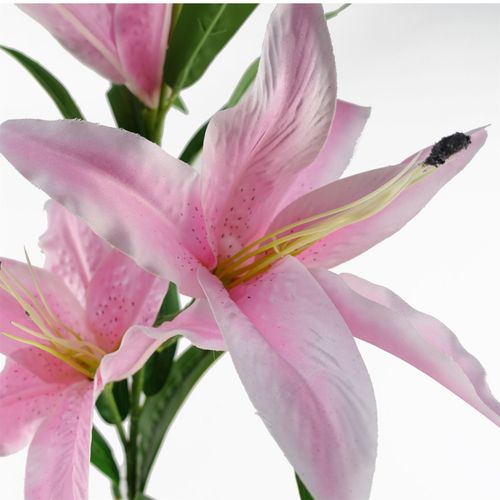 Elegant 6 - Pack Pink Lily Stems - 100cm Silk Flowers for Beautiful Arrangements - plants - express.com