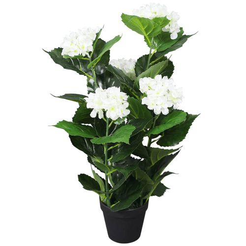 Elegant 60 cm Artificial Blue Hydrangea Plant in Stylish Pot - plants - express.com