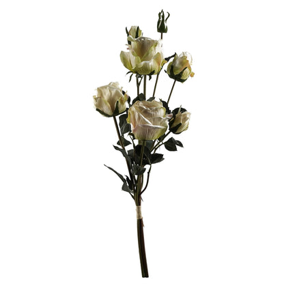 Elegant 60cm Artificial Rose & Fern Arrangement with Stylish Glass Vase - plants - express.com