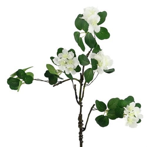 Elegant 60cm White Silk Flower Foliage Spray - Perfect for Arrangements! - plants - express.com