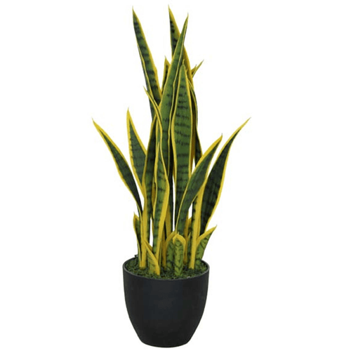 Elegant 70cm Faux Sansevieria Plant in Sturdy Pot - Modern Home Décor - plants - express.com