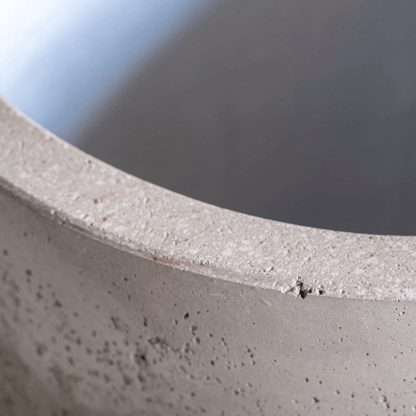 Elegant Aurella Truffle | 70cm XL Concrete Cylinder Planter for Stunning Landscapes - plants - express.com