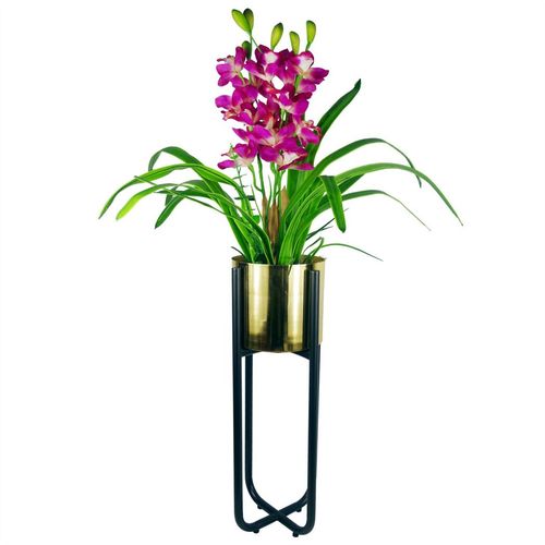 Elegant Copper Planter Stand - 62cm Tall, Perfect for Chic Indoor Display - plants - express.com