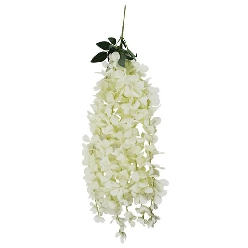 Elegant Cream Wisteria Flowers - 6 Pack, 80cm Silk Hanging Stems for Decor - plants - express.com