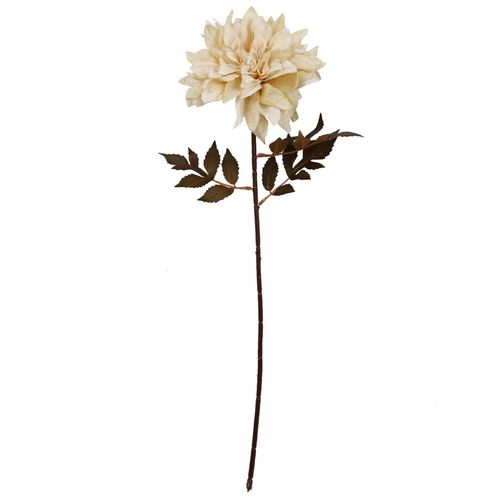 Elegant Dusty Cream Dahlia Flower Stems - Set of 6, 55cm Realistic Decor - plants - express.com