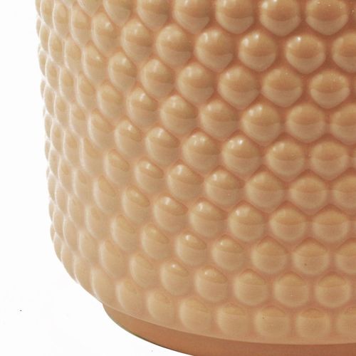 Elegant Dusty Pink Ceramic Plant Pot with Raised Dots - 15cm x 12.5cm - plants - express.com