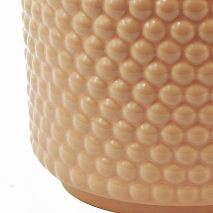 Elegant Dusty Pink Ceramic Plant Pot with Raised Dots - 15cm x 12.5cm - plants - express.com