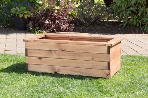 Elegant English Wooden Trough Set - Handcrafted Luxury for Your Garden - plants - express.com