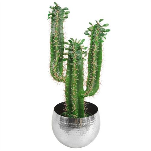 Elegant Hammered Silver Metal Planter - 22cm x 18cm for Unique Plant Displays - plants - express.com