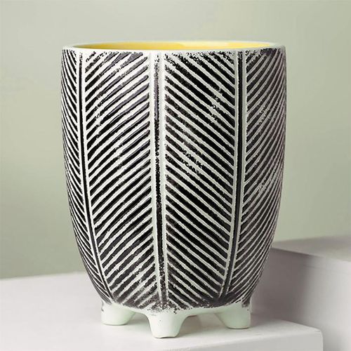 Elegant Leaf Design Ceramic Planters for Stylish Indoor Decor - UK Limited - plants - express.com