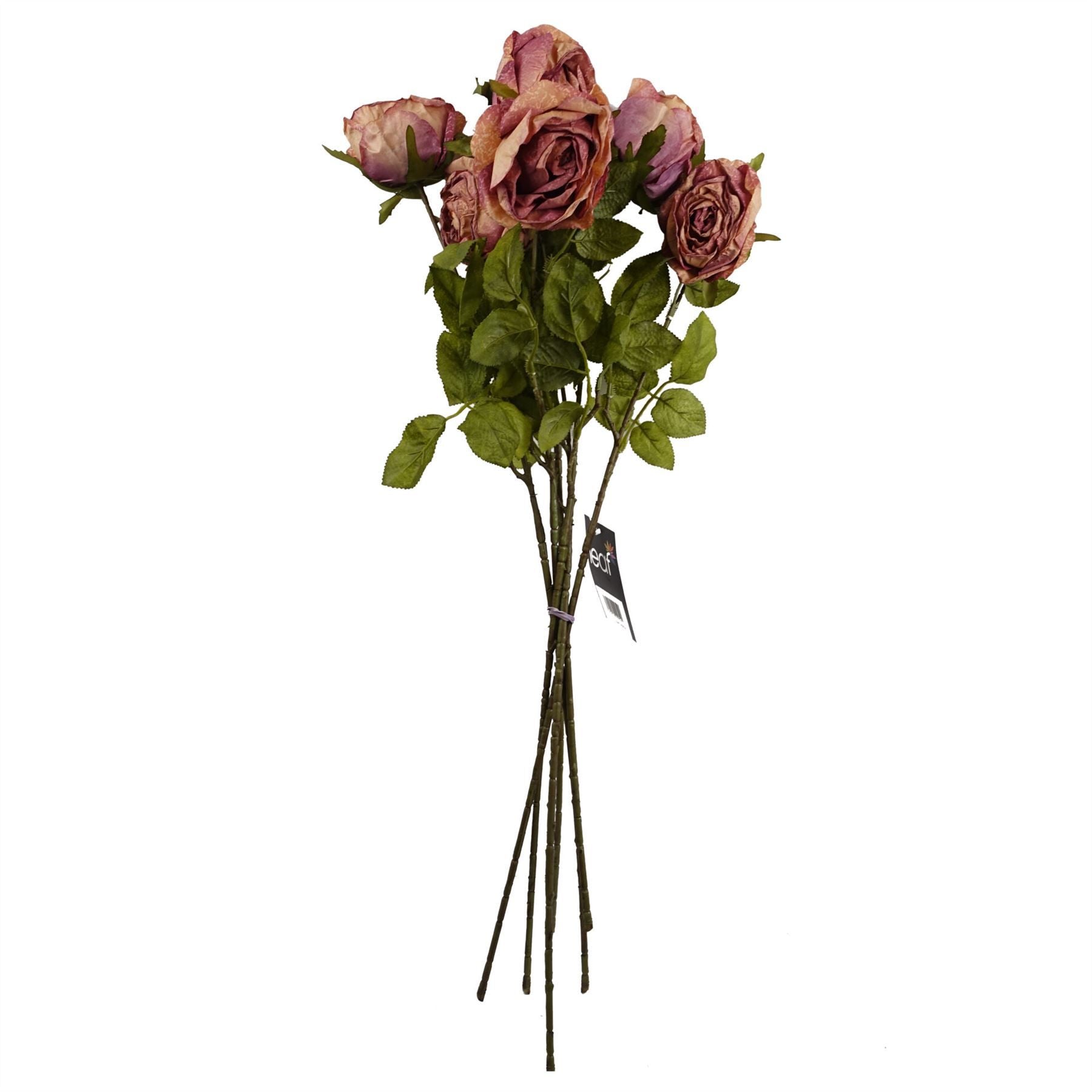 Elegant Pack of 6 Dark Pink Silk Roses - Perfect for Arrangements & Decor! - plants - express.com