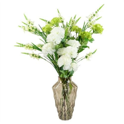 Elegant Pack of 6 White Larkspur Artificial Stems - 80cm Beauty for Arrangements! - plants - express.com