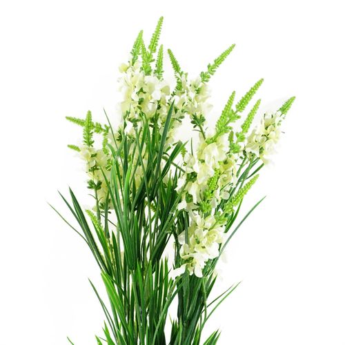 Elegant Pack of 6 White Larkspur Artificial Stems - 80cm Beauty for Arrangements! - plants - express.com