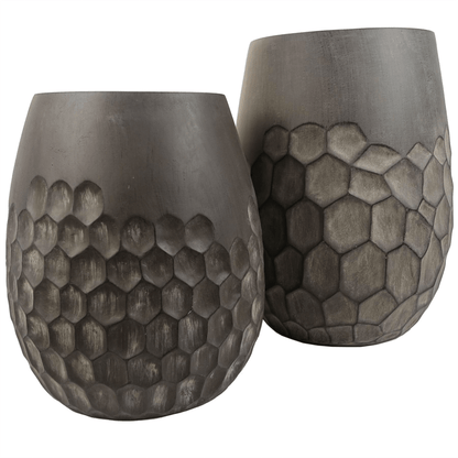 Elegant Rustic Honeycomb Composite Planter - 32cm x 27cm, Indoor & Outdoor Use - plants - express.com