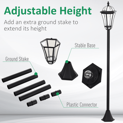 Elegant Solar - Powered LED Garden Lanterns - 2 Pack, Weatherproof & Adjustable - plants - express.com
