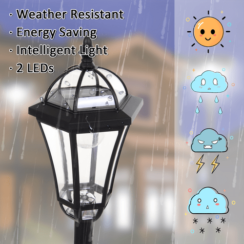 Elegant Solar - Powered LED Garden Lanterns - 2 Pack, Weatherproof & Adjustable - plants - express.com