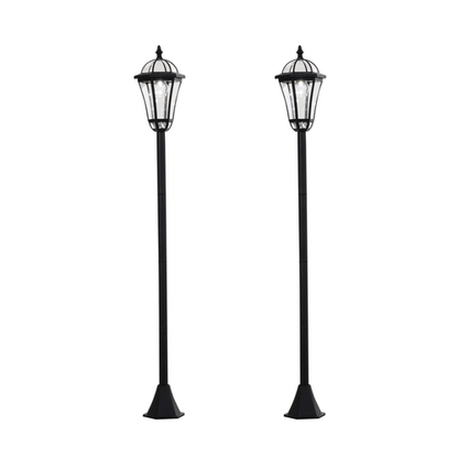Elegant Solar - Powered LED Garden Lanterns - 2 Pack, Weatherproof & Adjustable - plants - express.com