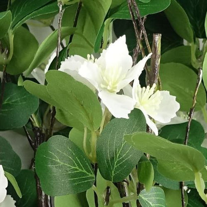 Elegant White Silk Flower Spray - Pack of 6, 60cm Shapable Stems - plants - express.com