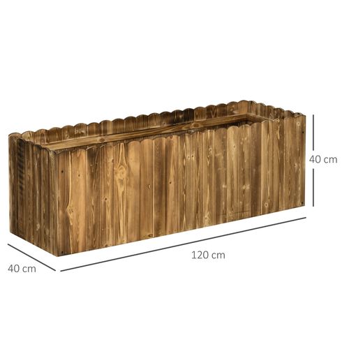 Elevate Your Garden: Durable Fir Wood Planter for Herbs & Vegetables - plants - express.com