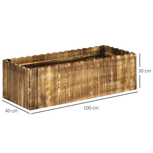 Elevate Your Garden: Durable Fir Wood Planter for Herbs & Vegetables - plants - express.com