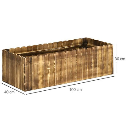 Elevate Your Garden: Durable Fir Wood Planter for Herbs & Vegetables - plants - express.com