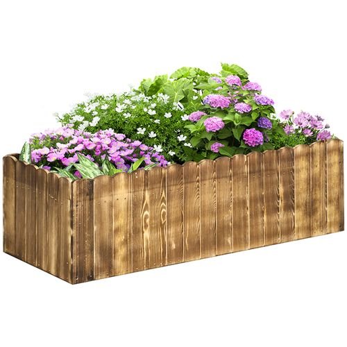 Elevate Your Garden: Durable Fir Wood Planter for Herbs & Vegetables - plants - express.com