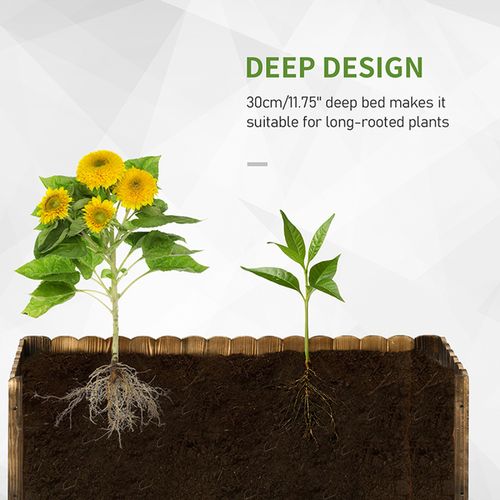 Elevate Your Garden: Durable Fir Wood Planter for Herbs & Vegetables - plants - express.com