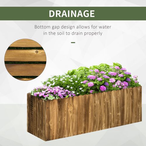 Elevate Your Garden: Durable Fir Wood Planter for Herbs & Vegetables - plants - express.com