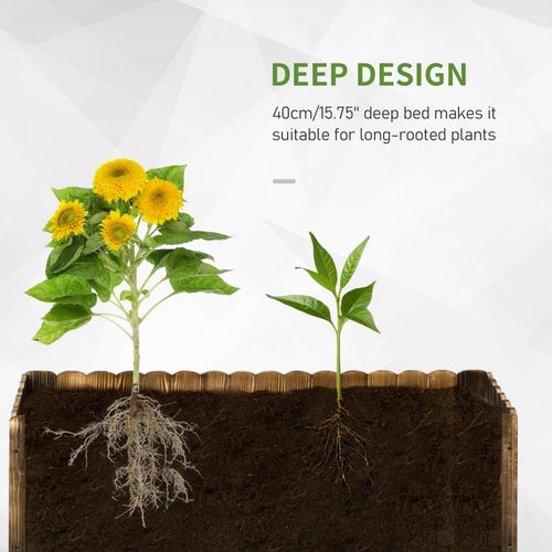 Elevate Your Garden: Durable Fir Wood Planter for Herbs & Vegetables - plants - express.com