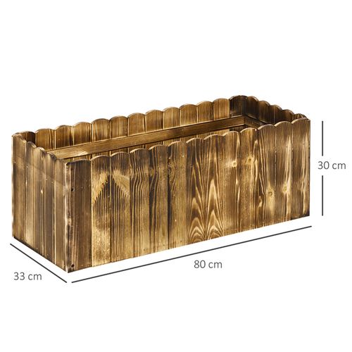 Elevate Your Garden: Durable Fir Wood Planter for Herbs & Vegetables - plants - express.com