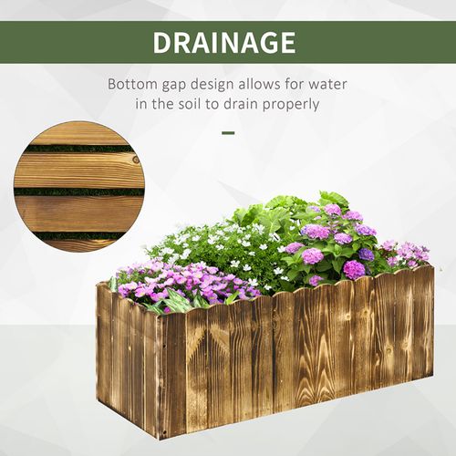 Elevate Your Garden: Durable Fir Wood Planter for Herbs & Vegetables - plants - express.com