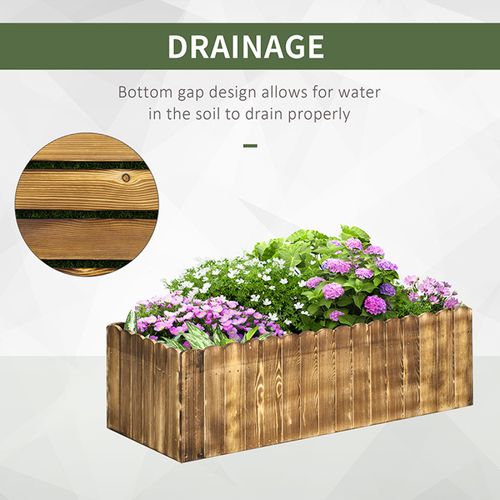 Elevate Your Garden: Durable Fir Wood Planter for Herbs & Vegetables - plants - express.com