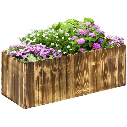 Elevate Your Garden: Durable Fir Wood Planter for Herbs & Vegetables - plants - express.com