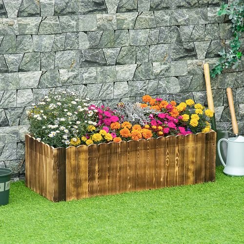 Elevate Your Garden: Durable Fir Wood Planter for Herbs & Vegetables - plants - express.com