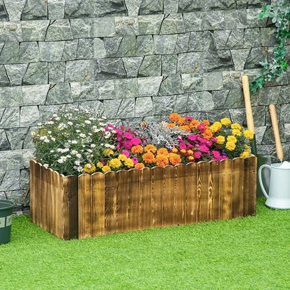 Elevate Your Garden: Durable Fir Wood Planter for Herbs & Vegetables - plants - express.com
