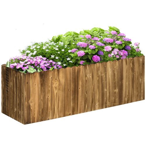 Elevate Your Garden: Durable Fir Wood Planter for Herbs & Vegetables - plants - express.com