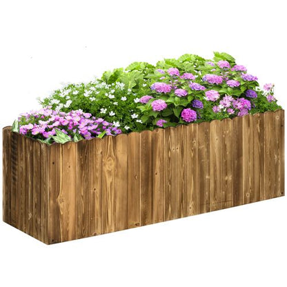 Elevate Your Garden: Durable Fir Wood Planter for Herbs & Vegetables - plants - express.com