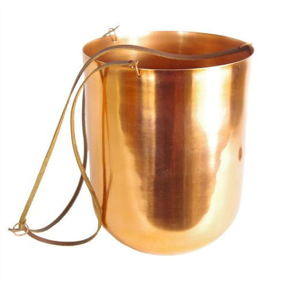 Elevate Your Space: 60cm Copper Hanging Planter with Lifelike Fern - plants - express.com
