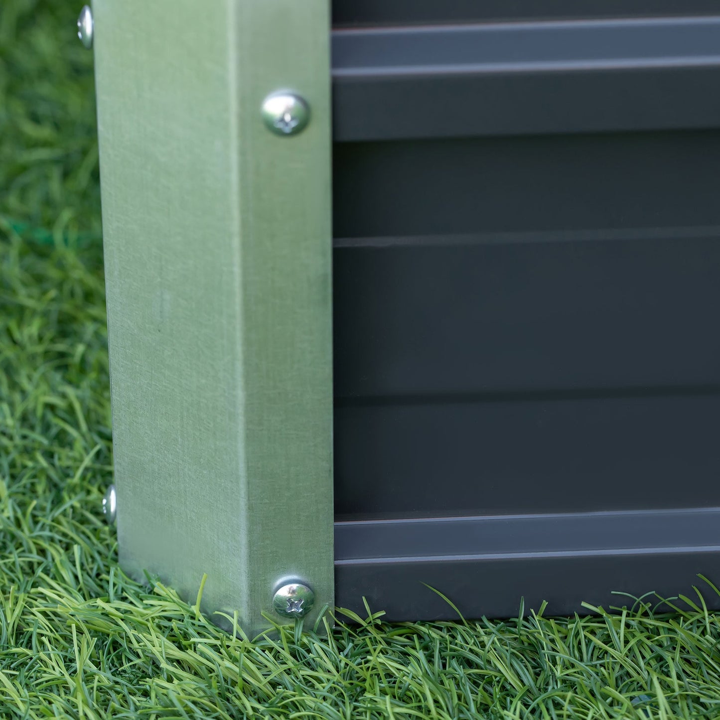 Elevated Raised Garden Bed Kit with Gloves – Durable Metal Planter Box, Grey - plants - express.com