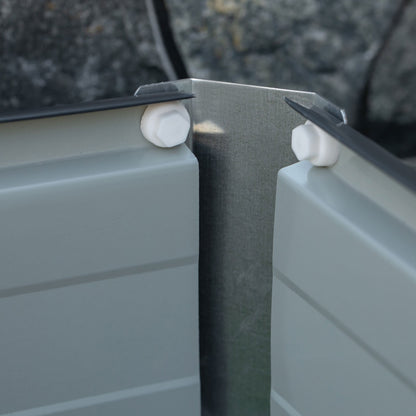 Elevated Raised Garden Bed Kit with Gloves – Durable Metal Planter Box, Grey - plants - express.com