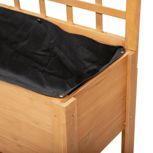 Elevated Wooden Planter with 3 Tiers & Trellis - Perfect for Indoor/Outdoor Gardening - plants - express.com