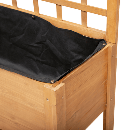 Elevated Wooden Planter with 3 Tiers & Trellis - Perfect for Indoor/Outdoor Gardening - plants - express.com