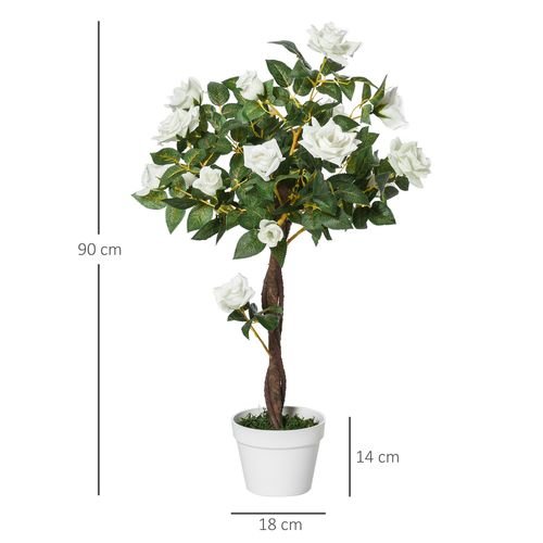 Evergreen Faux Camellia Tree - 21 Blooms & Realistic Nursery Pot Decor - plants - express.com