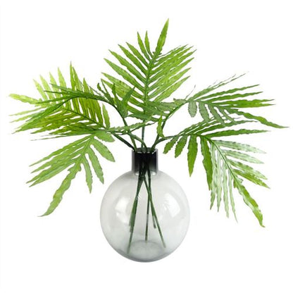 Extra Large 40cm Grey Smoke Bottle Glass Vase – Elegant Floral Display Centerpiece - plants - express.com