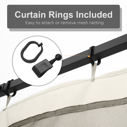 Four - Panel Gazebo Replacement Screen - Durable Polyester Mesh Protection - plants - express.com