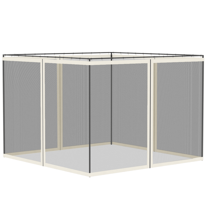 Four - Panel Gazebo Replacement Screen - Durable Polyester Mesh Protection - plants - express.com