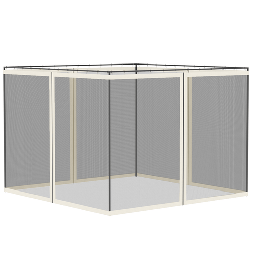 Four - Panel Gazebo Replacement Screen - Durable Polyester Mesh Protection - plants - express.com